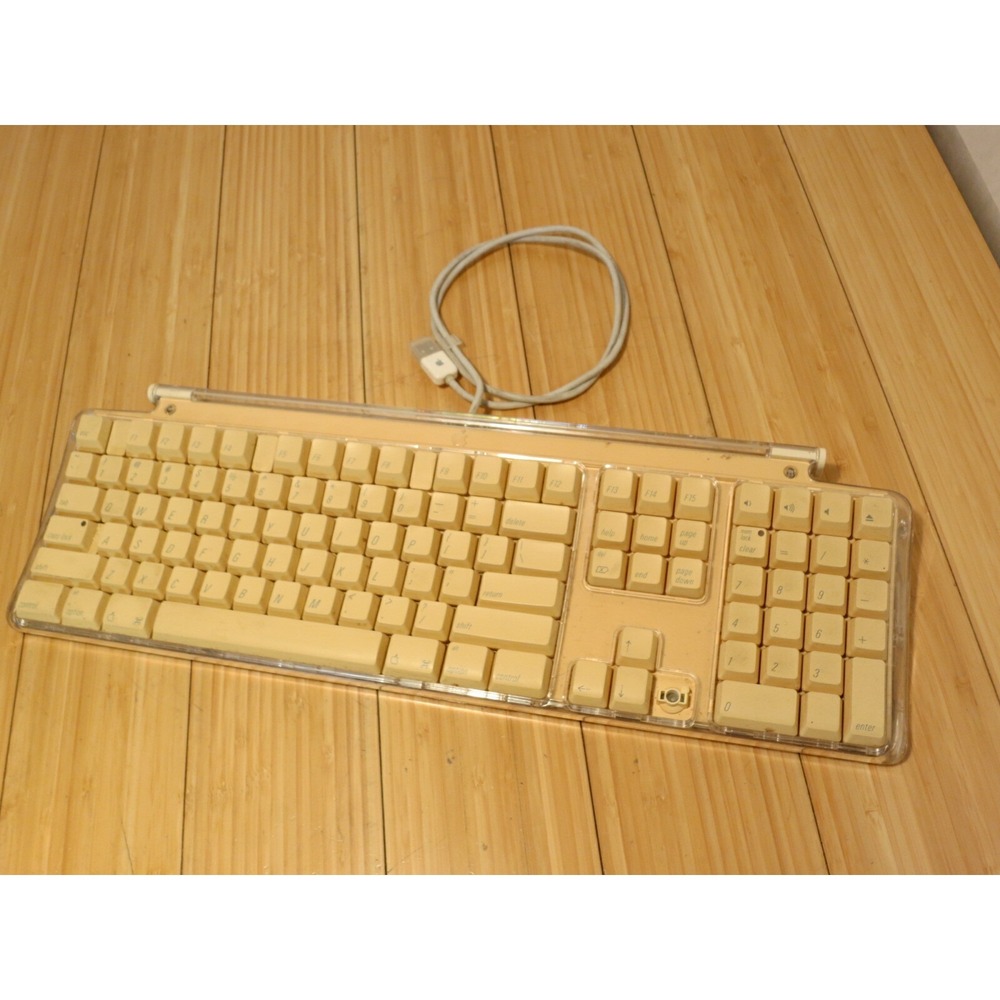 Apple‎ M7803 Beige Clear Wired Pro USB Keyboard OEM Genuine